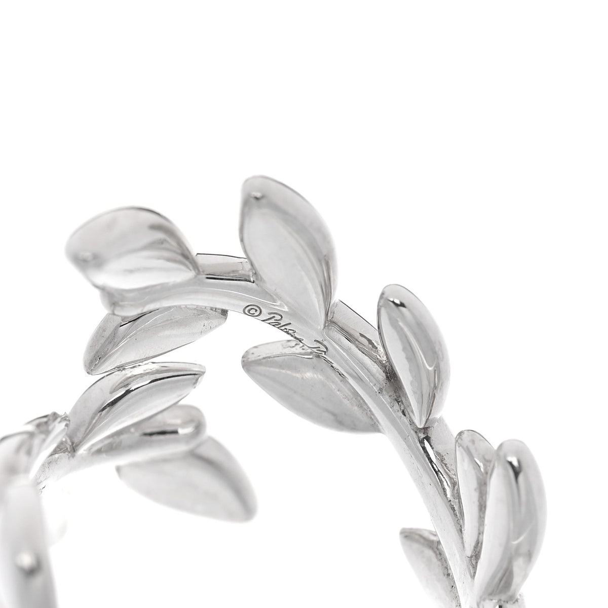 Tiffany Sterling Silver Paloma Picasso Olive Leaf Bypass Ring 46 3.75 5 of 5