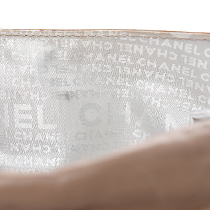 Chanel Lambskin Chain Stitch Clutch Dark Beige 15 of 18