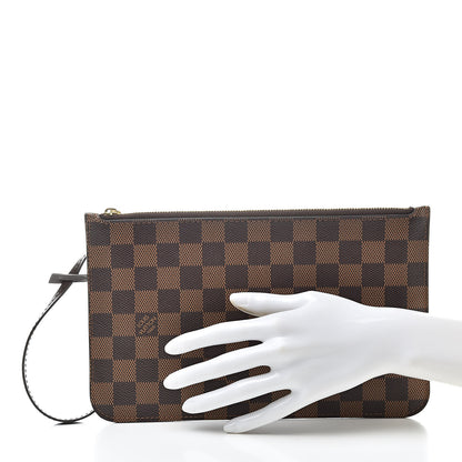 Louis Vuitton Damier Ebene Neverfull MM GM Pochette 2 of 11