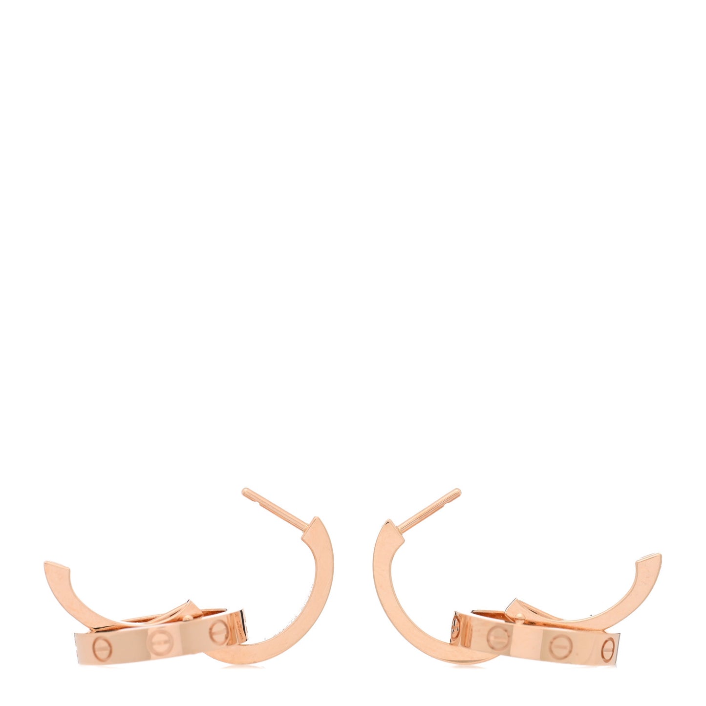 18K Pink Gold LOVE Multiwear Earrings