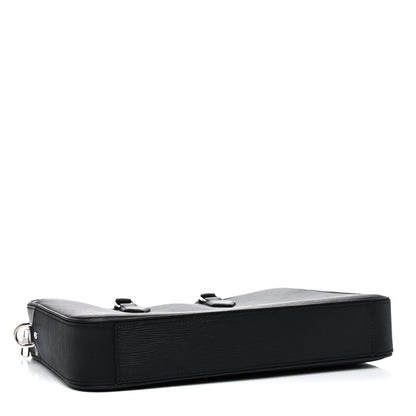 Louis Vuitton Epi Dandy MM Briefcase Black 4 of 14