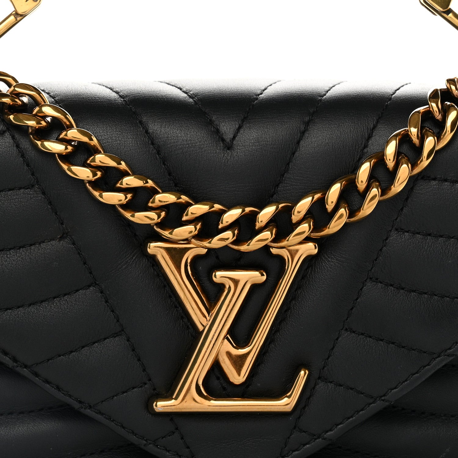 Louis Vuitton Calfskin New Wave Chain PM Black 8 of 11