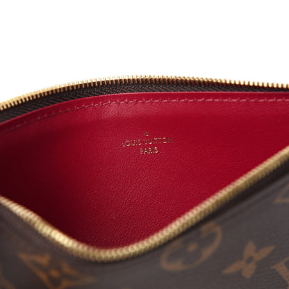 Louis Vuitton Monogram Felicie Chain Wallet Zippered Insert Fuchsia 5 of 5