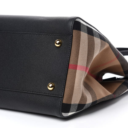 Burberry Grainy Calfskin House Check Small Canterbury Black 7 of 11