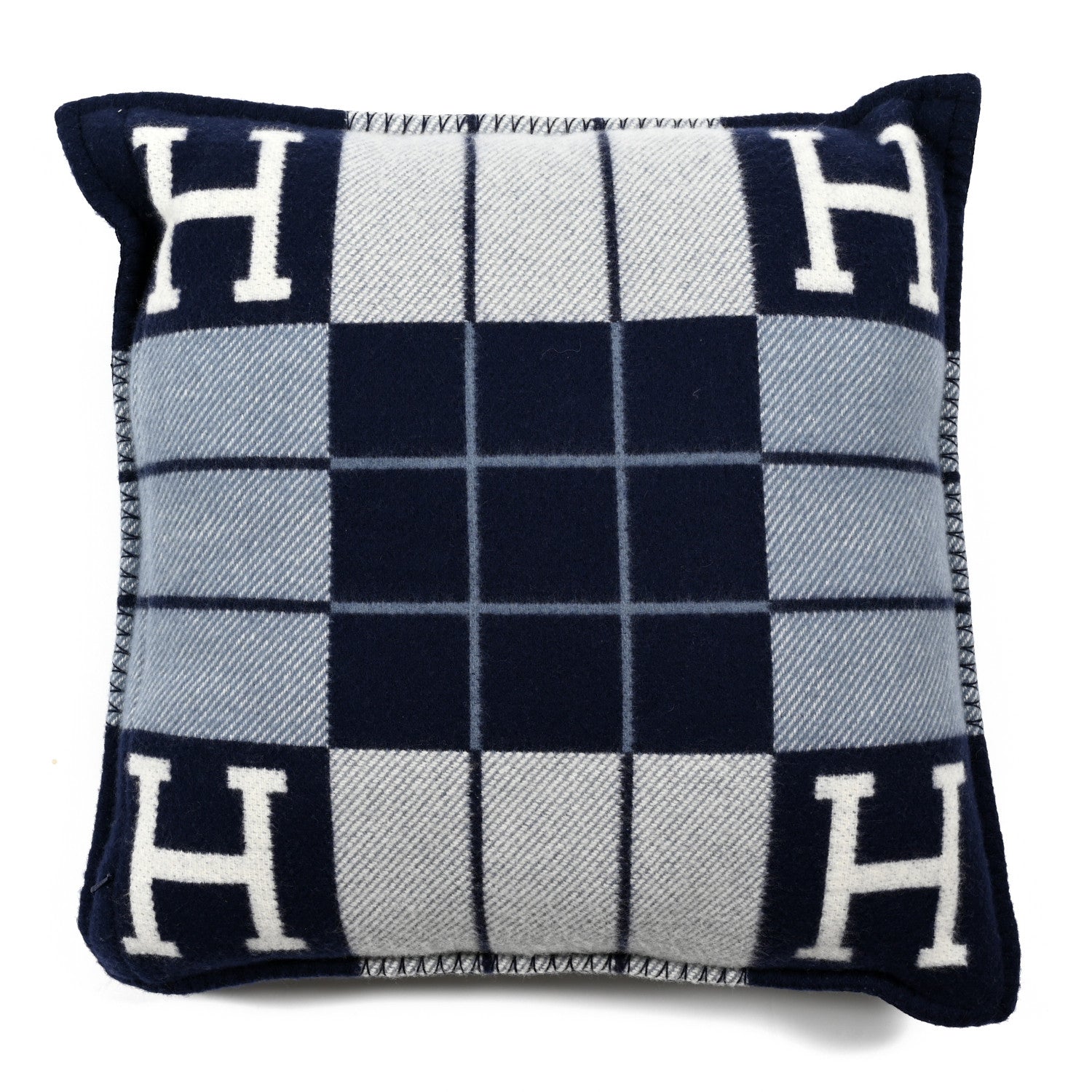 Hermes Wool Cashmere Avalon III Pillow PM Ecru Caban 2 of 3