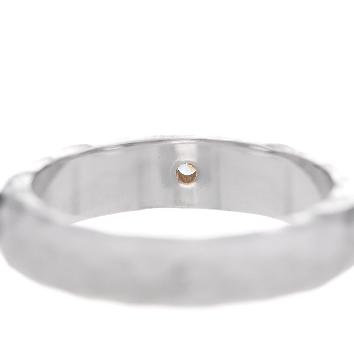 18K White Gold Diamond Paloma Picasso Hammered Ring 52 6