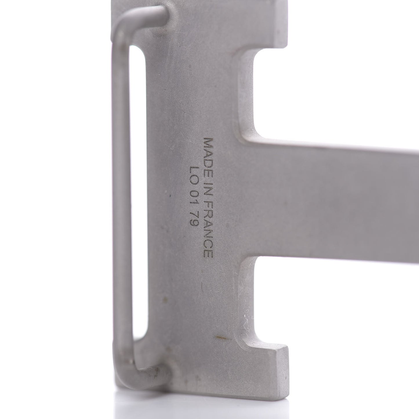 Brushed Palladium 32mm H Belt Buckle
