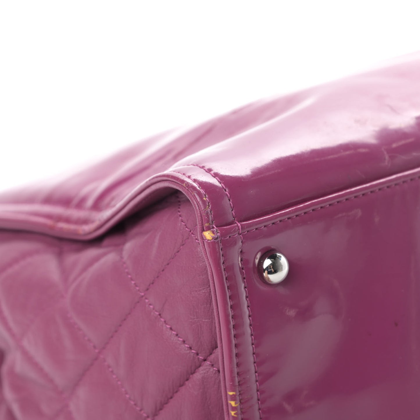 Vinyl Lipstick Tote Purple