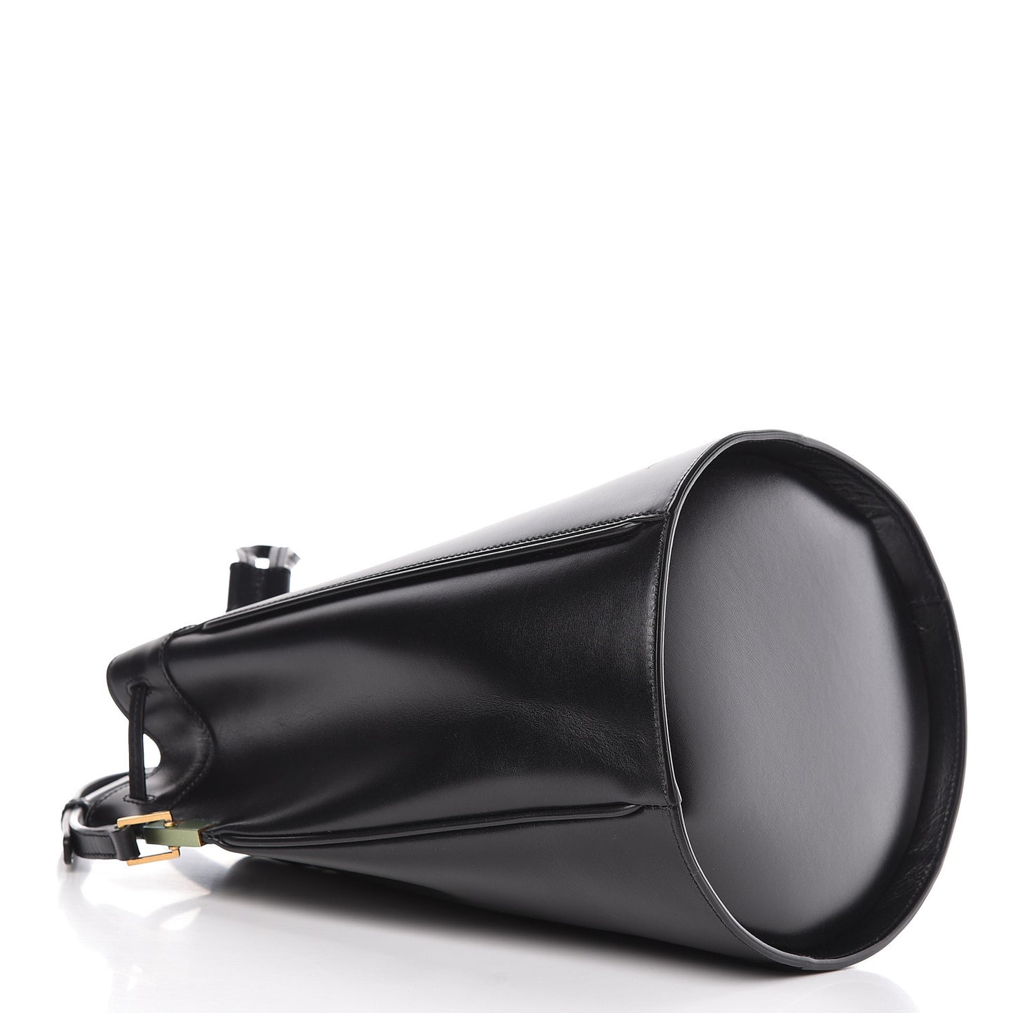 Smooth Calfskin Medium Talitha Bucket Bag Black