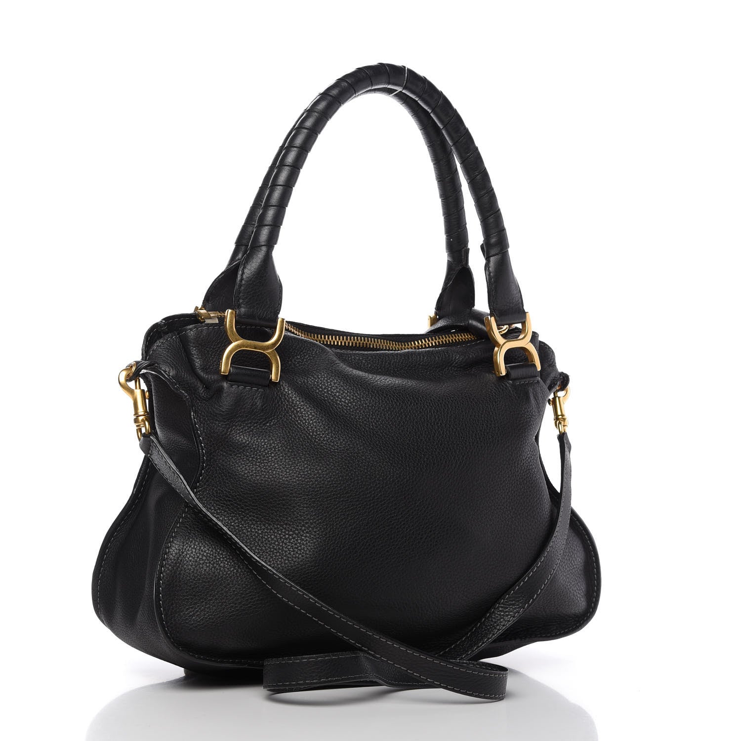 Chloe Calfskin Medium Marcie Satchel Black 3 of 12