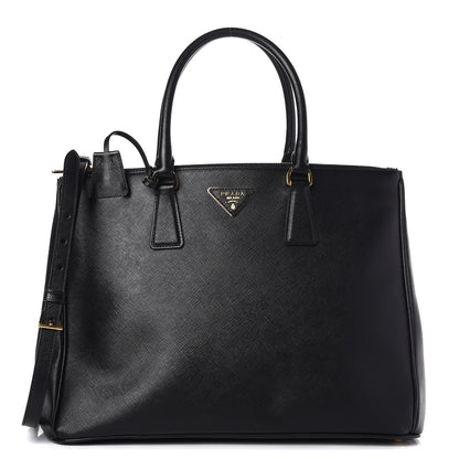 Prada Saffiano Large Galleria Double Zip Tote Black 1 of 8