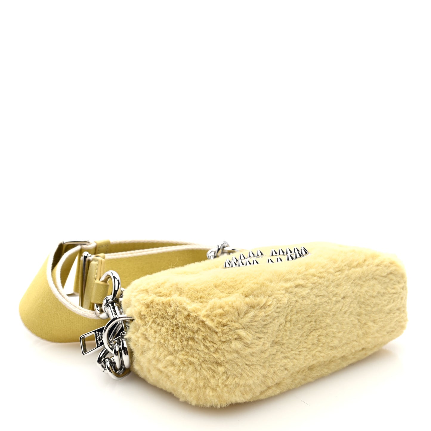 Faux Fur Plush Snapshot Camera Bag Chick Yellow