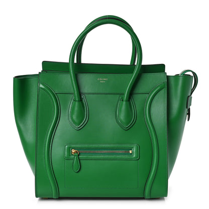 Celine Palmelato Calfskin Micro Luggage Grass 1 of 8
