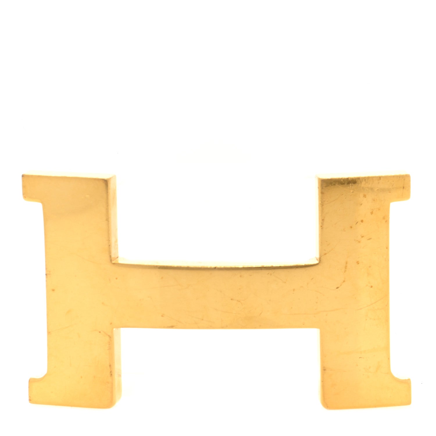 Hermes Polished 32mm H Belt Buckle Gold 1 of 3