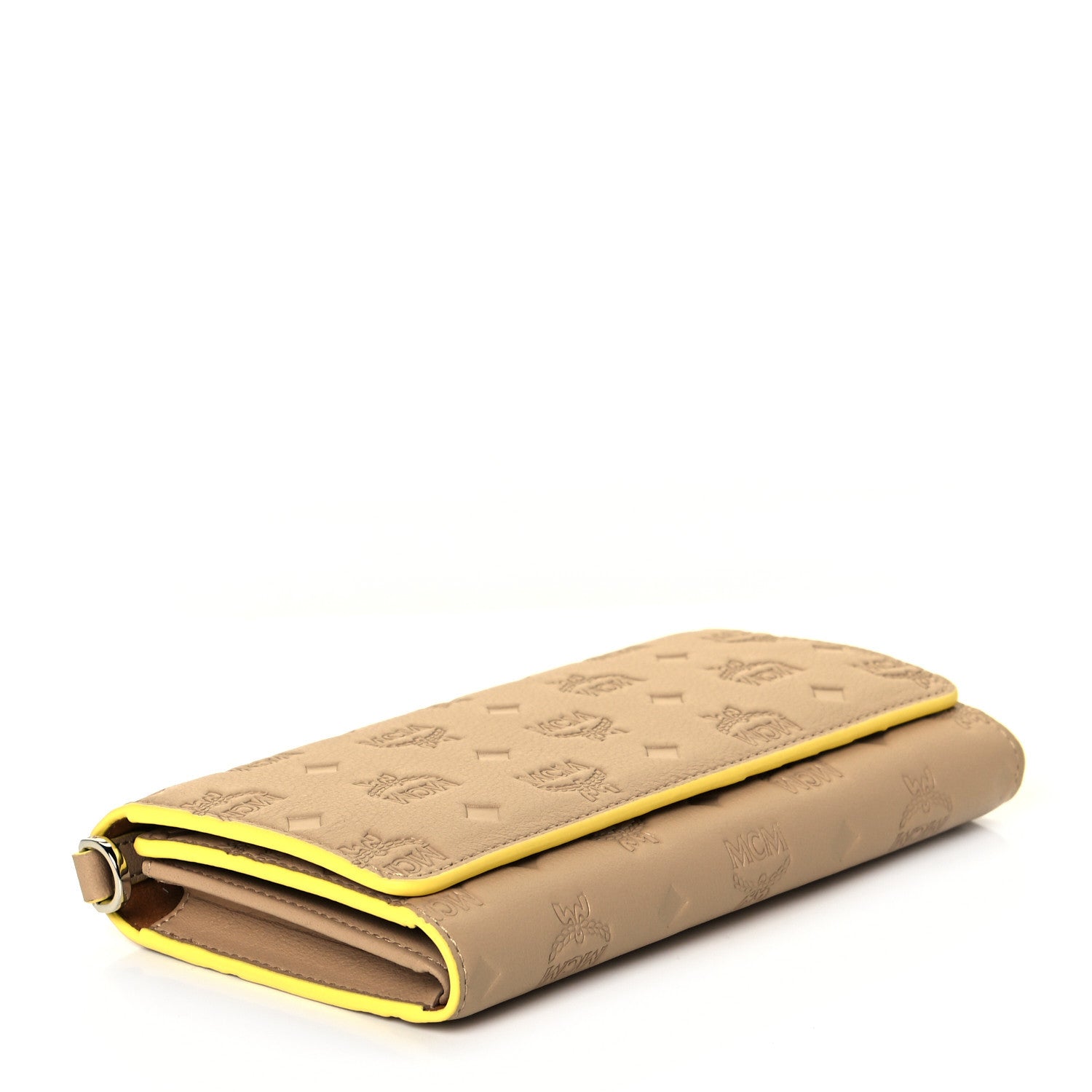 MCM Calfskin Ottomar Wallet On Chain Croissant 4 of 7