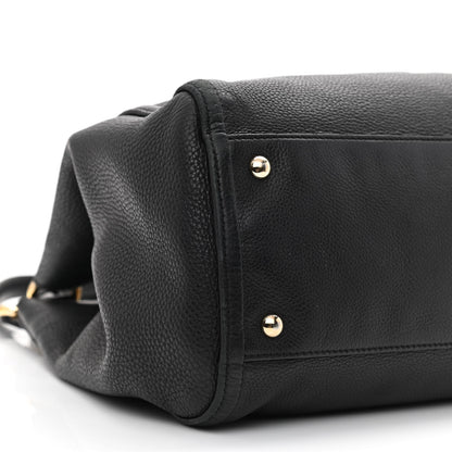 Gucci Pebbled Calfskin Medium Soho Shoulder Bag Black 9 of 16