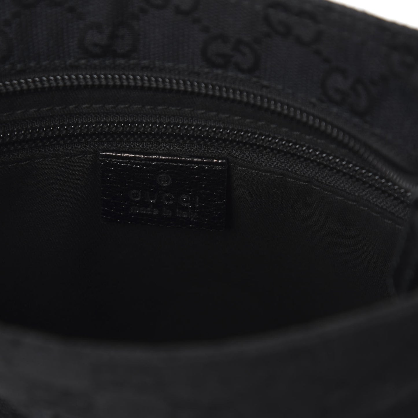 Monogram Web Small Flat Messenger Bag Black