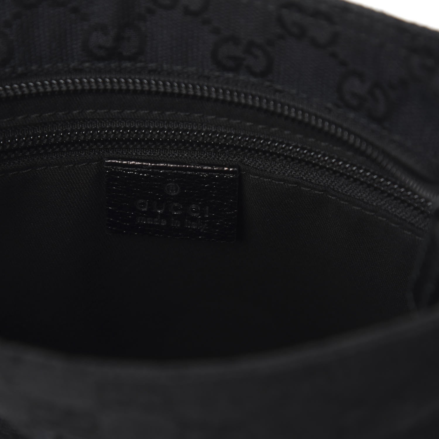 Gucci Monogram Web Small Flat Messenger Bag Black 8 of 10