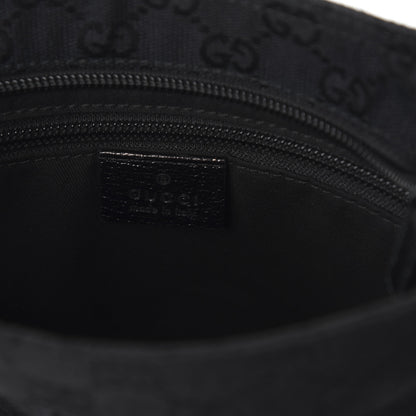Gucci Monogram Web Small Flat Messenger Bag Black 8 of 10