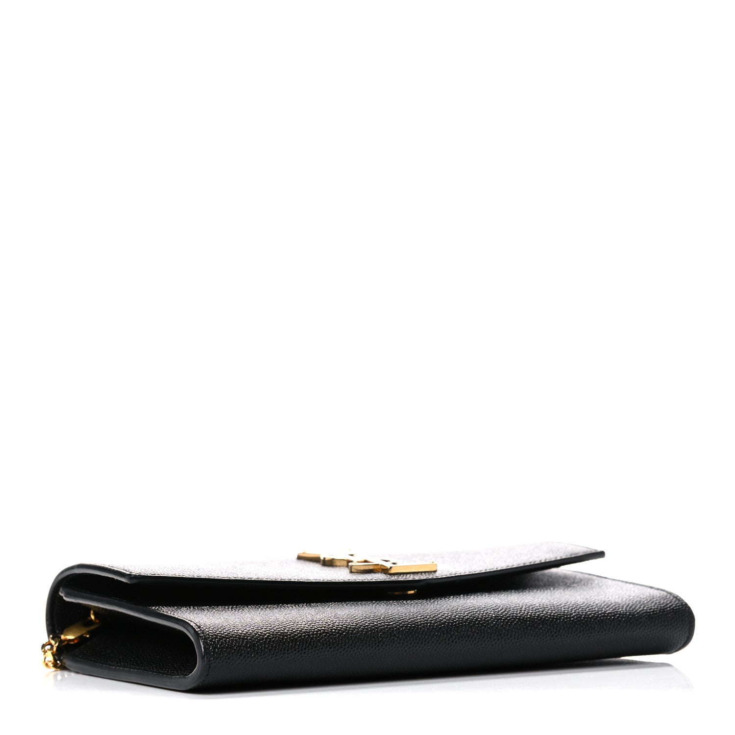 Saint Laurent Grain De Poudre Uptown Chain Wallet Black 5 of 16