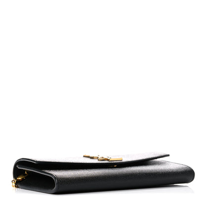 Saint Laurent Grain De Poudre Uptown Chain Wallet Black 5 of 16
