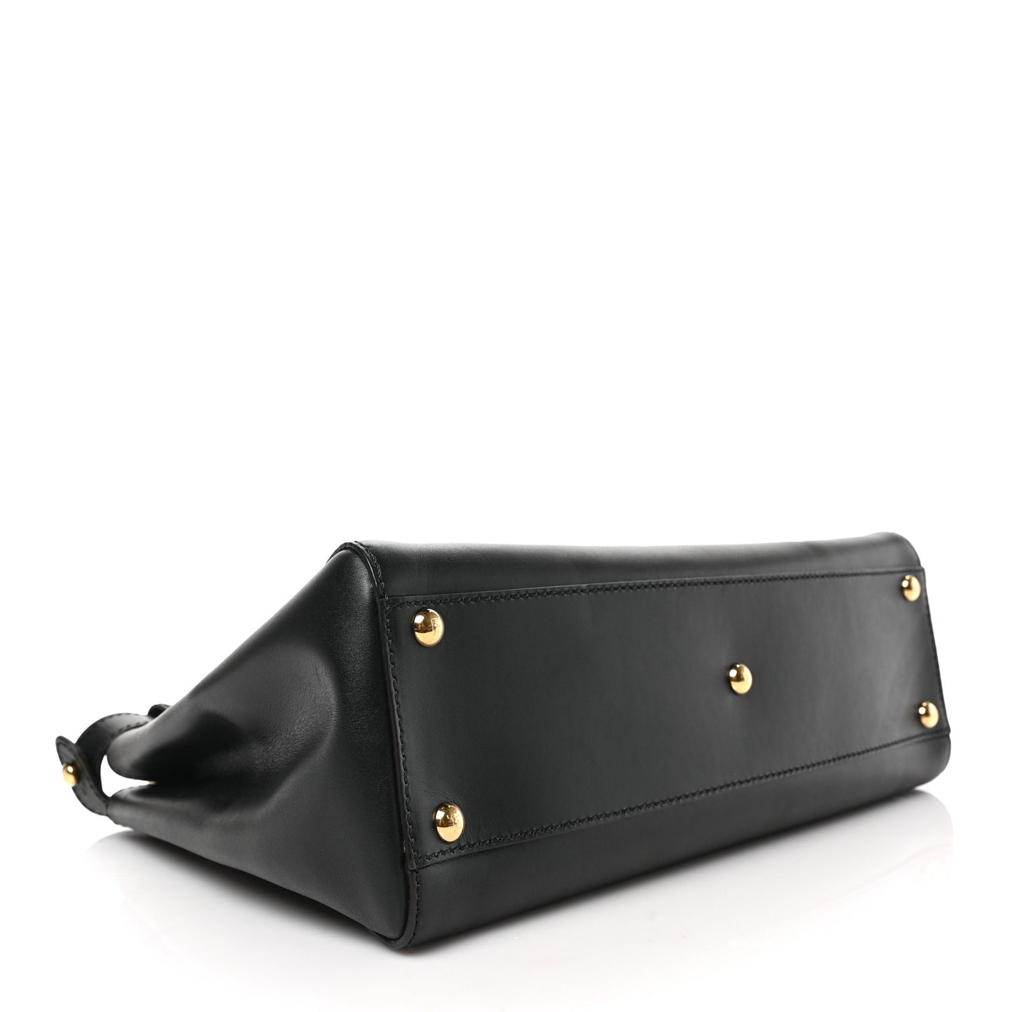 Vitello Morgan Fabric Jacquard Pequin Medium Peekaboo Iconic Satchel Black Tobacco