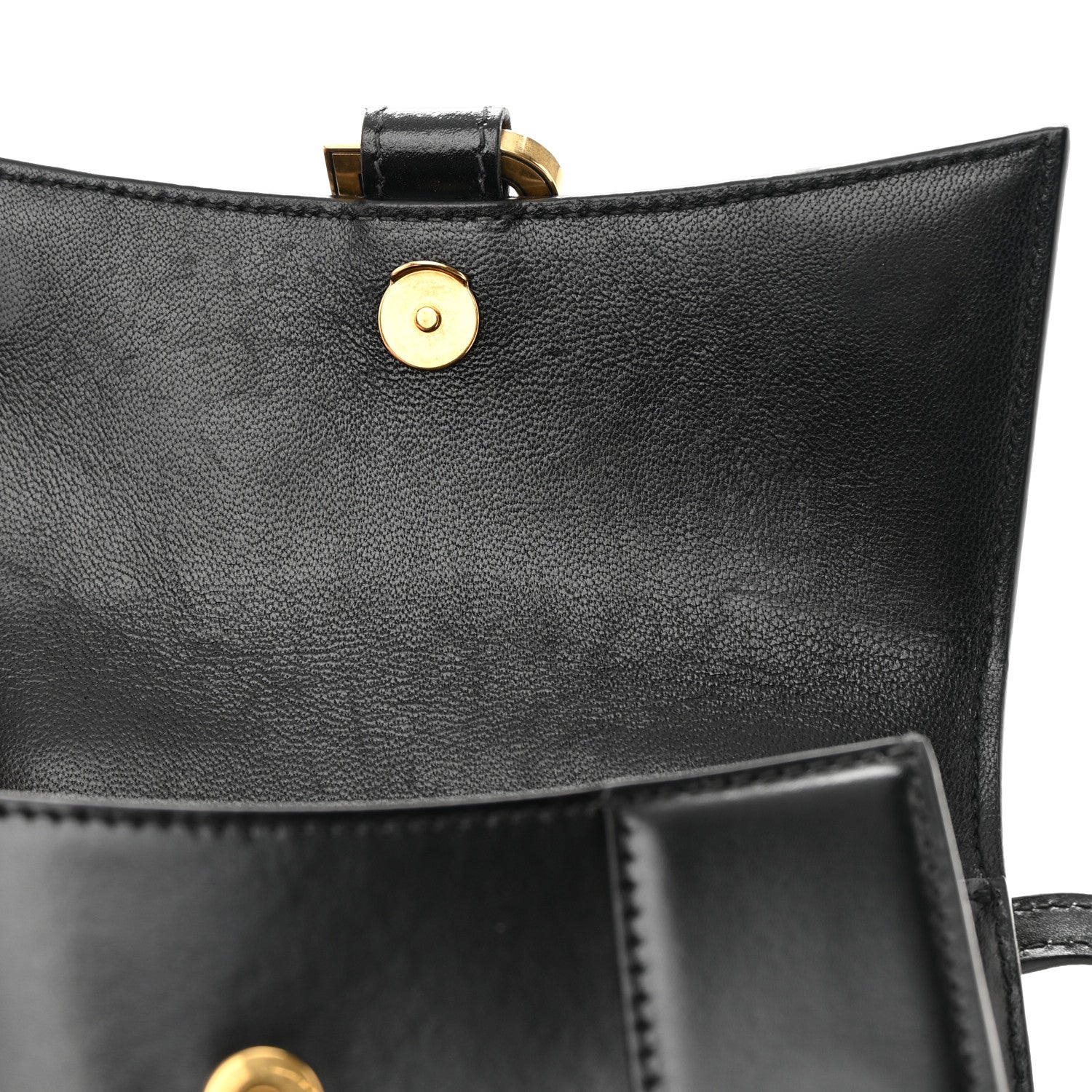Balenciaga Shiny Box Calfskin Hourglass Top Handle Bag XS Black 12 of 21