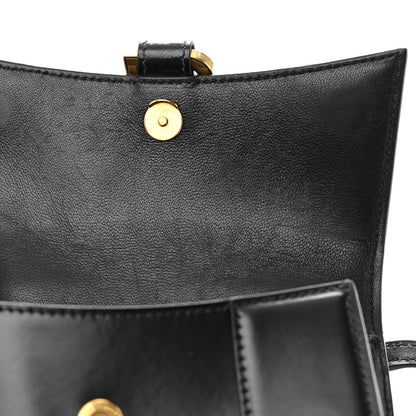 Balenciaga Shiny Box Calfskin Hourglass Top Handle Bag XS Black 12 of 21