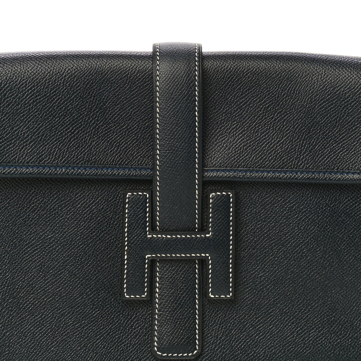 Hermes Courchevel Jige PM Clutch Indigo 6 of 9