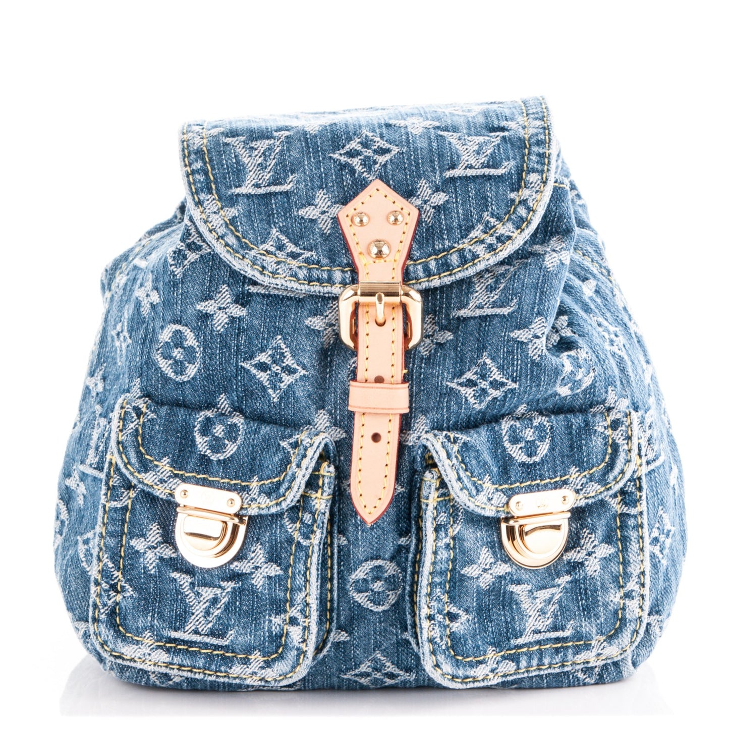 louis vuitton backpack two pockets Louis Vuitton Denim Sac a Dos Backpack PM Blue 178212 – FASHIONPHILE