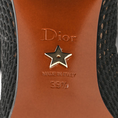 Christian Dior Empriente Mesh Montaigne Knee Boots 39.5 Black 7 of 8