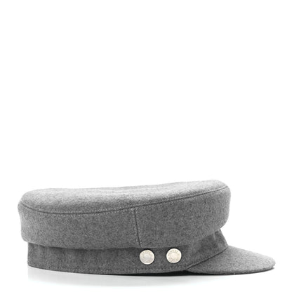 Hermes Cashmere Womens Deauville Cap 58 Bleu Lichen 4 of 9