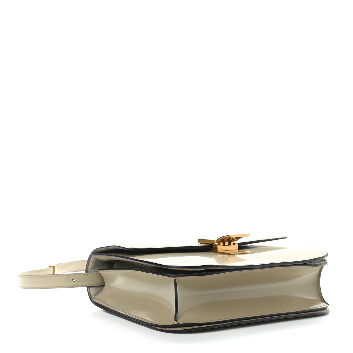 Spazzolato Calfskin Medium Classic Box Flap Bag Quartz