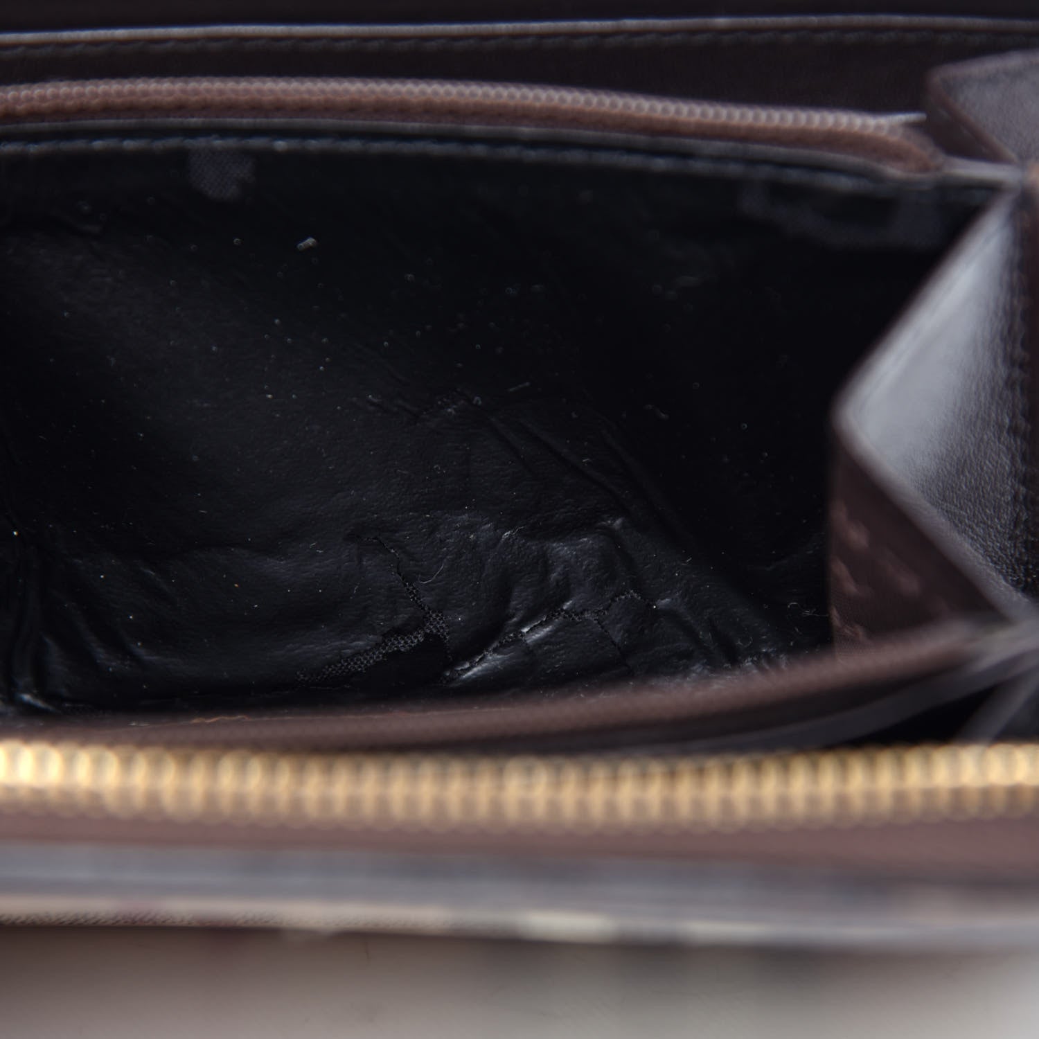 Burberry Haymarket Check Large Ziggy Zip Around Wallet Chocolate 8 of 9