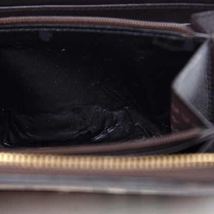 Burberry Haymarket Check Large Ziggy Zip Around Wallet Chocolate 8 of 9