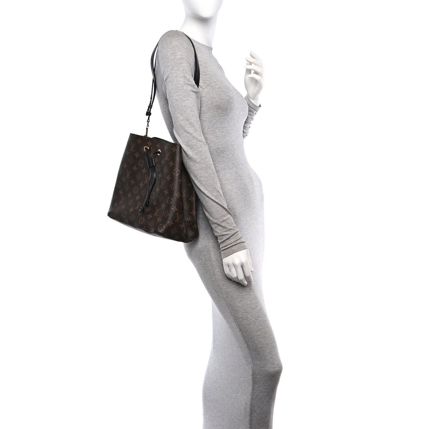 Louis Vuitton Monogram Neonoe MM Black 2 of 9