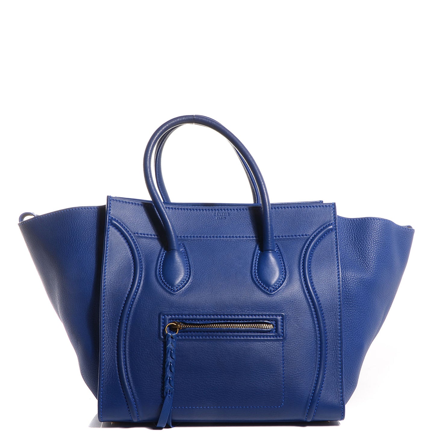 Supple Calfskin Medium Phantom Luggage Royal Blue