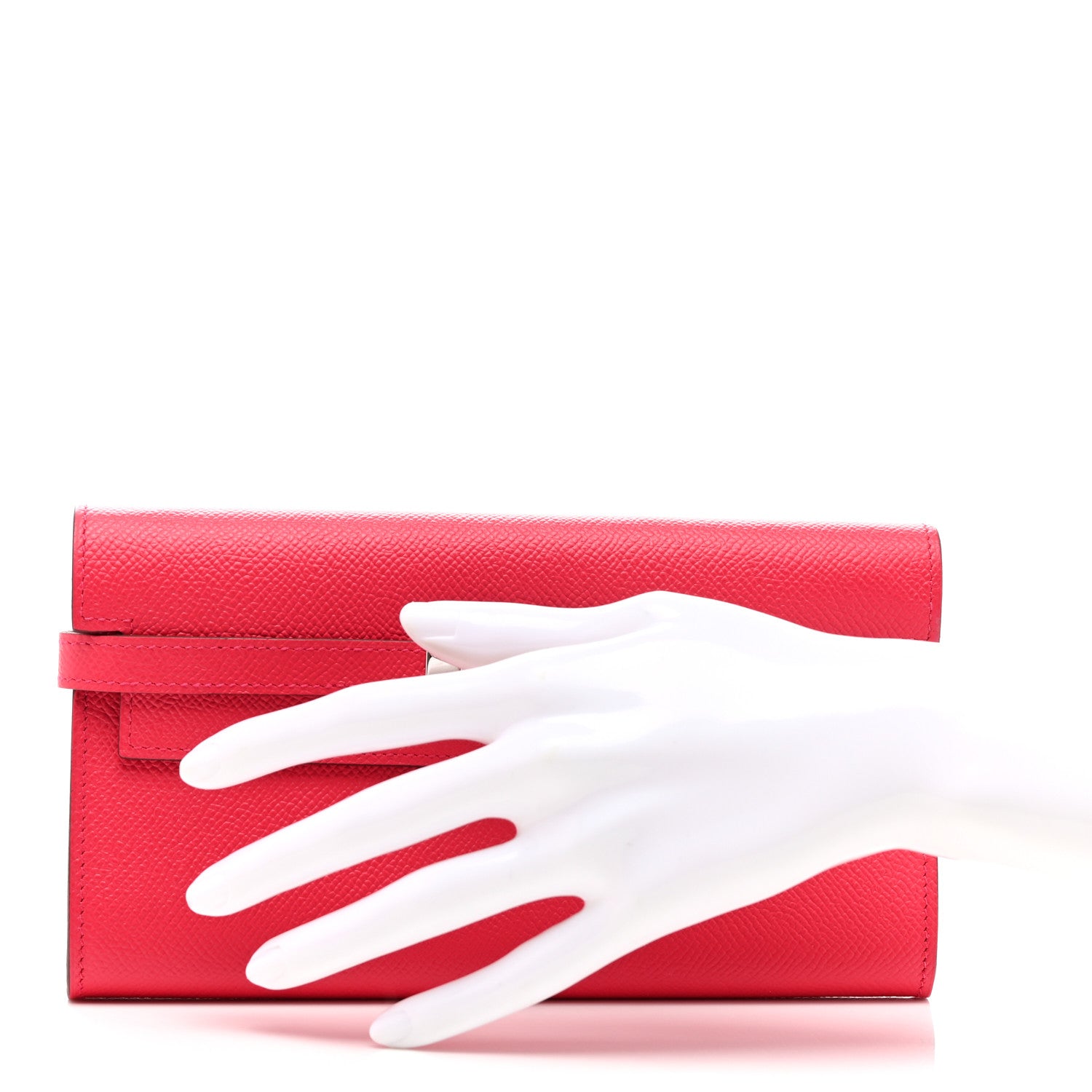 Hermes Epsom Kelly Longue Wallet Rose Extreme 2 of 7