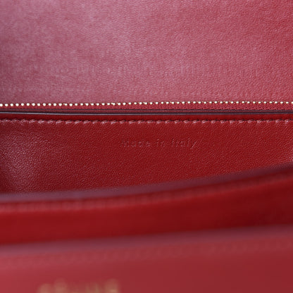 Celine Box Calfskin Medium Classic Box Flap Bag Red 10 of 11