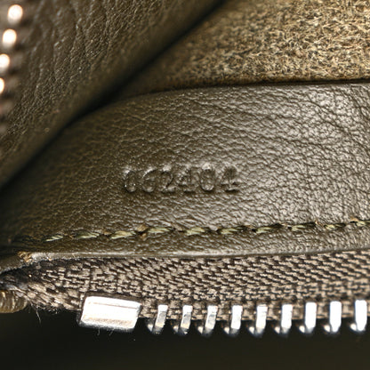 Loewe Suede Flamenco Satchel Bottle Green 7 of 15
