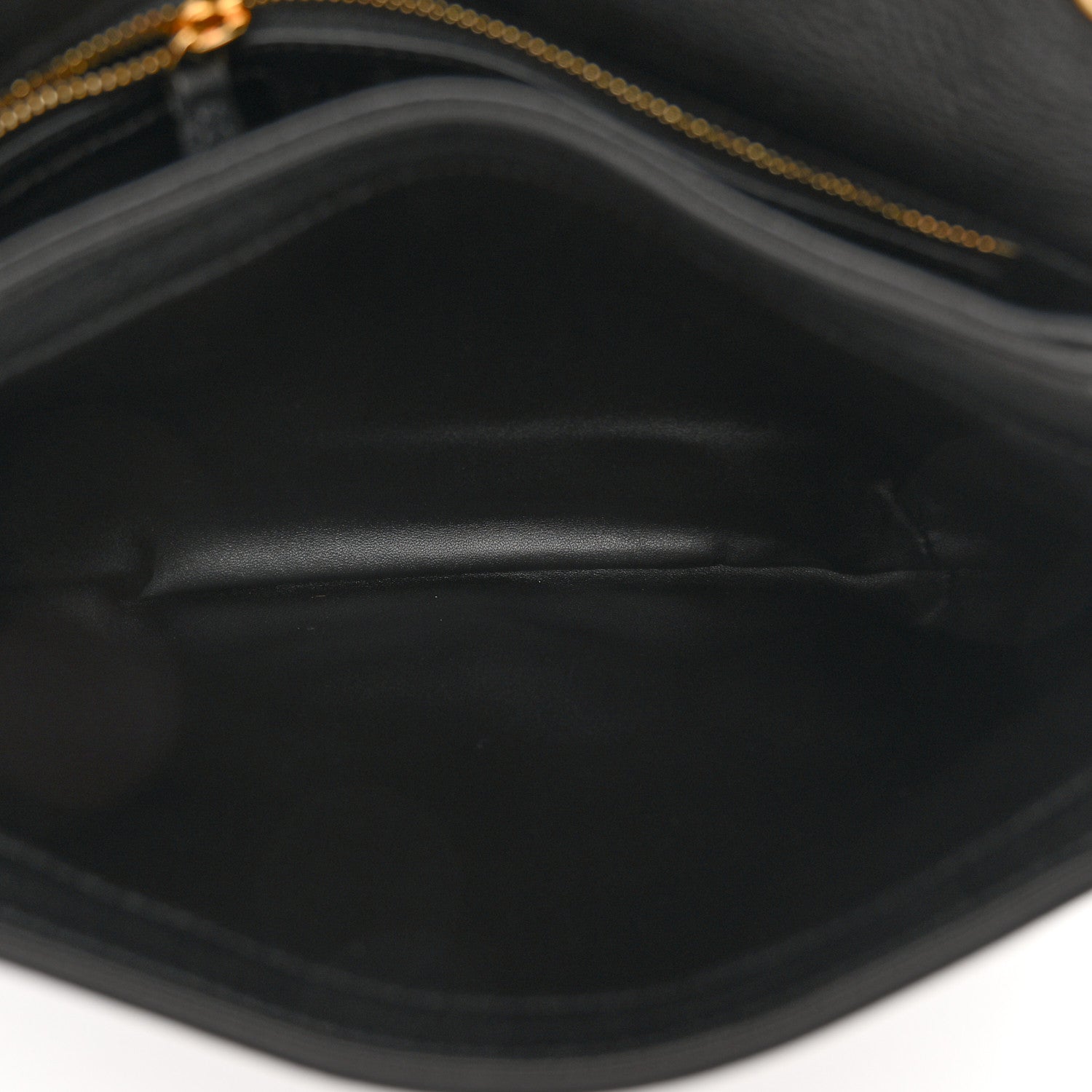 Gucci Roxy Calfskin Web Medium Blondie Shoulder Flap Bag Black 6 of 12