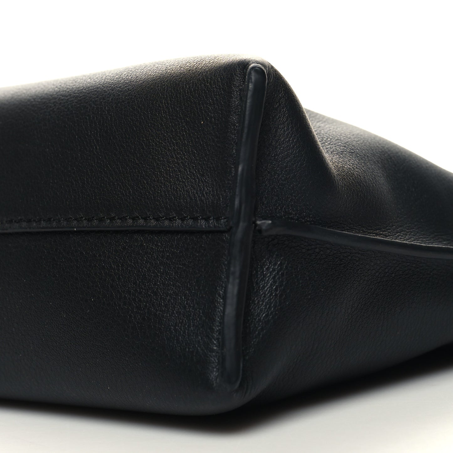 Calfskin Mini Flamenco Knot Clutch Black