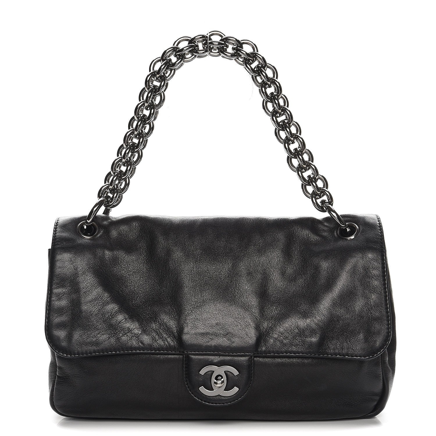 Chanel Lambskin Medium Soft and Chain Flap Black 1 of 11