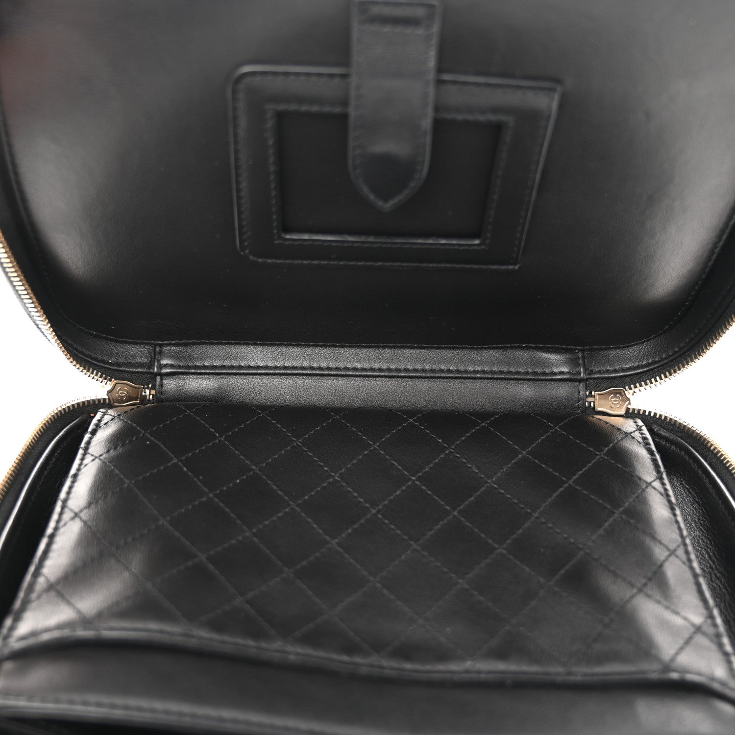 Chanel Caviar Quilted Large CC Filigree Vanity Case Black 6 of 12