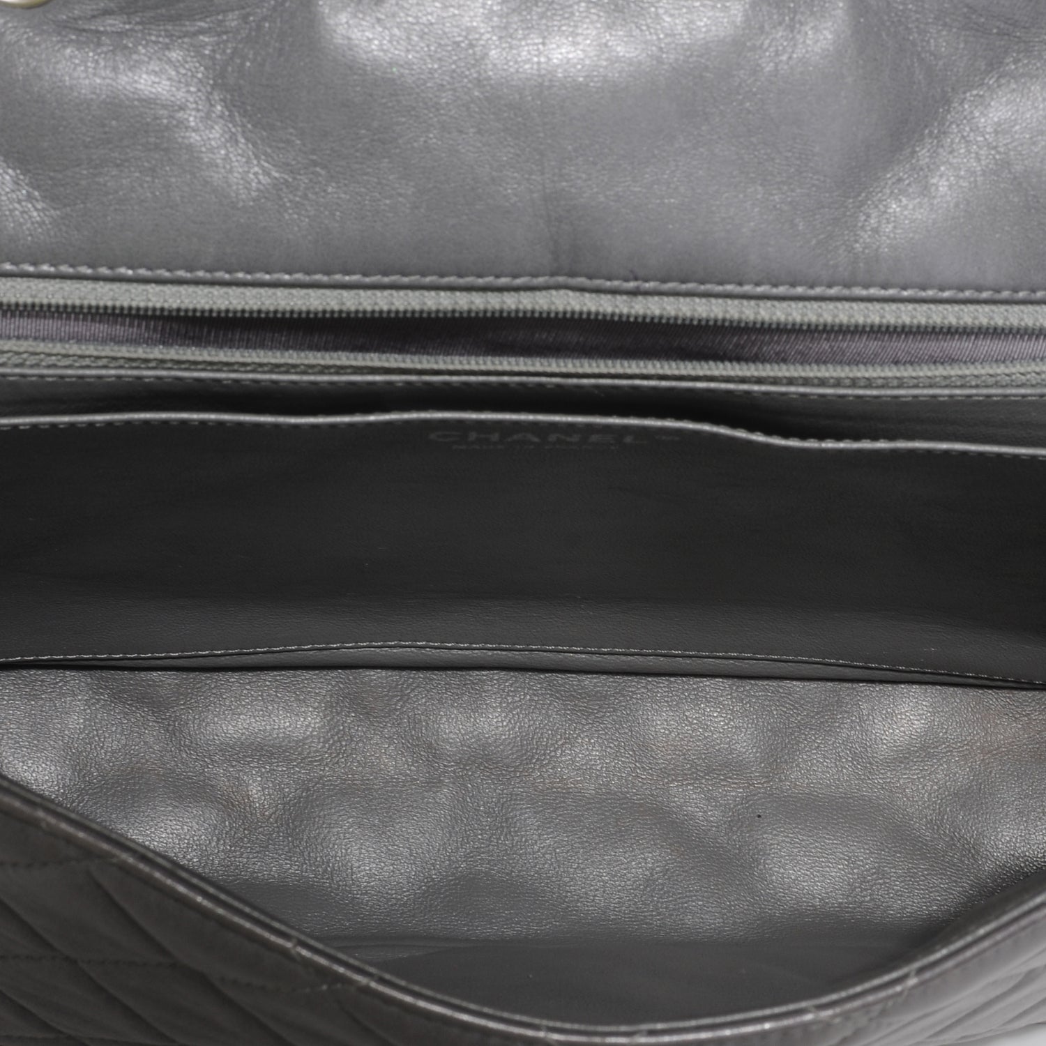 Chanel Lambskin Jumbo Single Flap Grey 7 of 10