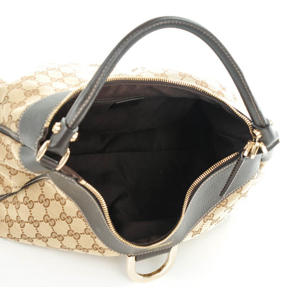 Gucci Monogram Large D Gold Hobo Dark Brown 5 of 7