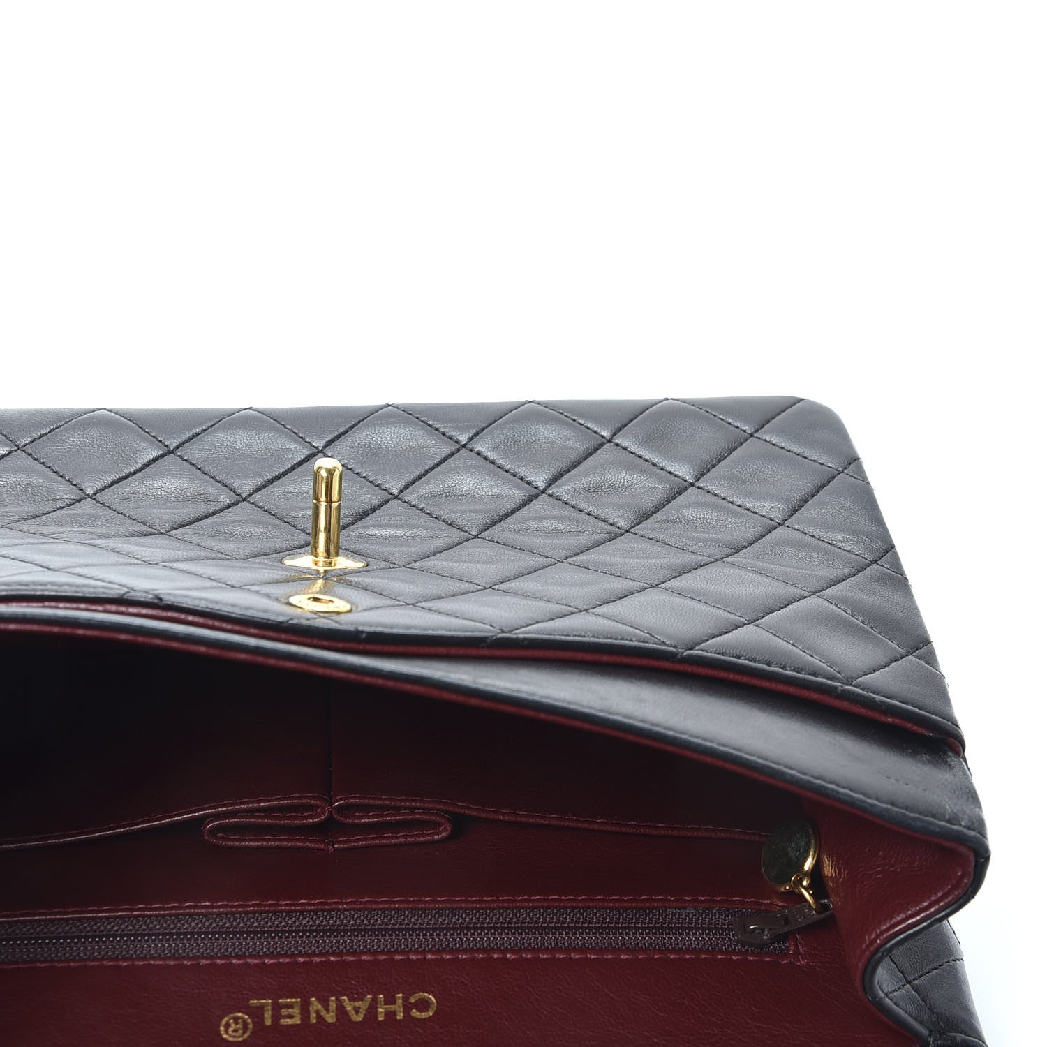 Chanel Lambskin Quilted Small Double Flap Black 4 of 10