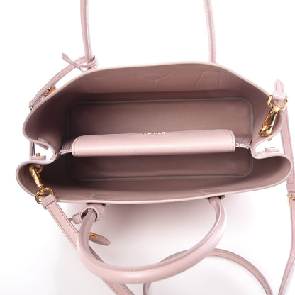 Prada Saffiano Cuir Medium Double Bag Mughetto 7 of 10