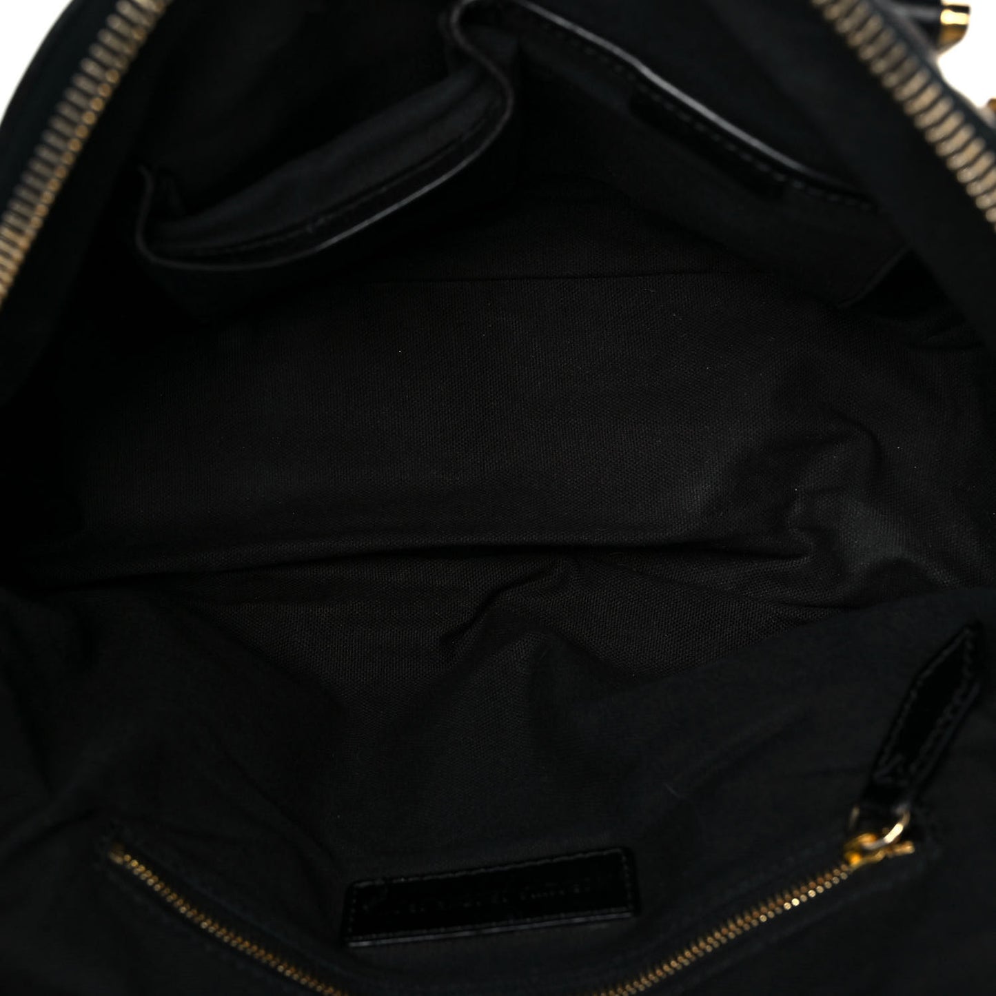 Bridle Calfskin House Check Small Orchard Bowling Bag Black