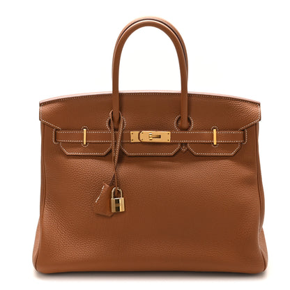 Hermes Togo Birkin 35 Gold 1 of 10